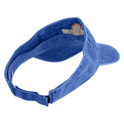 Vintage Yellowstone Embroidered Cotton Twill Visor - Royal OSFM