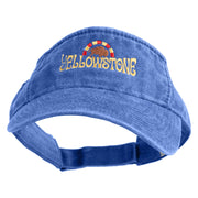 Vintage Yellowstone Embroidered Cotton Twill Visor - Royal OSFM