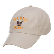 US Navy Retired Military Embroidered Washed Cap