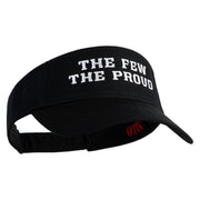 The Few The Proud Design Embroidered Cotton Twill Sun Visor - Black OSFM