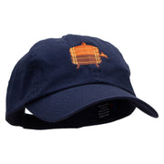 Beer Barrel Bin Embroidered Low Profile Dyed Cotton Twill Cap - Navy OSFM