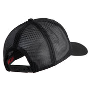 USAF Retired Embroidered Solid Cotton Twill Mesh Cap - Black OSFM