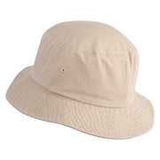 Michigan Sailboat Embroidered Unisex Cotton Twill Bucket Hat - Khaki M
