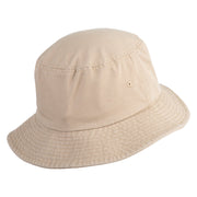 Michigan Sailboat Embroidered Unisex Cotton Twill Bucket Hat - Khaki M