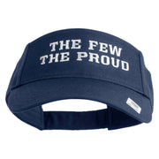 The Few The Proud Design Embroidered Cotton Twill Sun Visor - Navy OSFM