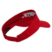 The Few The Proud Design Embroidered Cotton Twill Sun Visor - Red OSFM