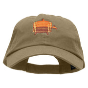 Beer Barrel Bin Embroidered Low Profile Dyed Cotton Twill Cap - Khaki OSFM