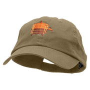 Beer Barrel Bin Embroidered Low Profile Dyed Cotton Twill Cap - Khaki OSFM