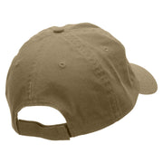 Beer Barrel Bin Embroidered Low Profile Dyed Cotton Twill Cap - Khaki OSFM