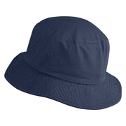 Michigan Sailboat Embroidered Unisex Cotton Twill Bucket Hat - Navy M