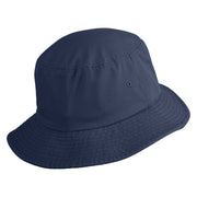 Michigan Sailboat Embroidered Unisex Cotton Twill Bucket Hat - Navy M