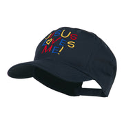 Jesus Loves Me Embroidered Cap