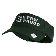 The Few The Proud Design Embroidered Cotton Twill Sun Visor - Dk-Green OSFM