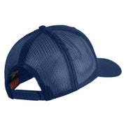 USAF Retired Embroidered Solid Cotton Twill Mesh Cap - Royal OSFM