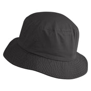 Michigan Sailboat Embroidered Unisex Cotton Twill Bucket Hat - Charcoal M