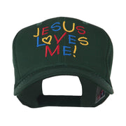 Jesus Loves Me Embroidered Cap