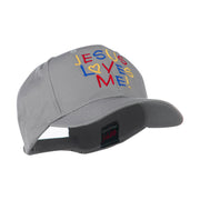 Jesus Loves Me Embroidered Cap