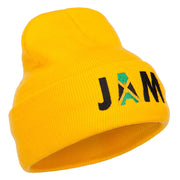 Jamaica JAM Flag Embroidered Long Beanie