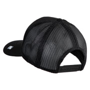 Veteran US Air Force Embroidered Solid Cotton Twill Mesh Cap - Black OSFM