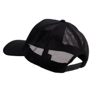 Licensed 1st Special Forces Command Veteran Embroidered Solid Cotton Twill Mesh Prostyle Cap - Black OSFM