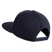 Great Salt Lake Utah Embroidered Wool Blend Snapback Cap - Navy OSFM