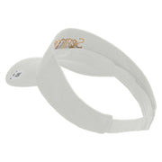 United States Marines Semper Fi Design Embroidered Cotton Twill Sun Visor - White OSFM