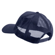 Licensed 1st Special Forces Command Veteran Embroidered Solid Cotton Twill Mesh Prostyle Cap - Navy OSFM
