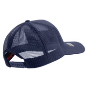 Licensed 1st Special Forces Command Veteran Embroidered Solid Cotton Twill Mesh Prostyle Cap - Navy OSFM