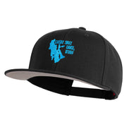 Great Salt Lake Utah Embroidered Wool Blend Snapback Cap - Black OSFM