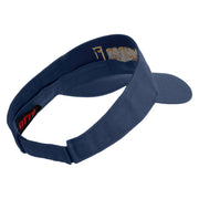 United States Marines Semper Fi Design Embroidered Cotton Twill Sun Visor