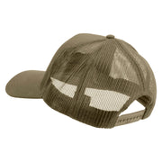 Licensed 1st Special Forces Command Veteran Embroidered Solid Cotton Twill Mesh Prostyle Cap - Khaki OSFM