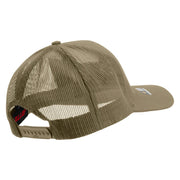 Licensed 1st Special Forces Command Veteran Embroidered Solid Cotton Twill Mesh Prostyle Cap - Khaki OSFM