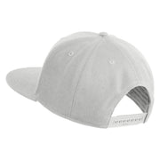Great Salt Lake Utah Embroidered Wool Blend Snapback Cap - White OSFM