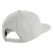 Great Salt Lake Utah Embroidered Wool Blend Snapback Cap - White OSFM
