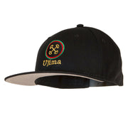 Ujima Kwanzaa Embroidered Superior Cotton Twill Flat Bill Snapback Prostyle Cap