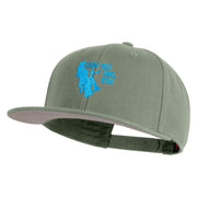 Great Salt Lake Utah Embroidered Wool Blend Snapback Cap - Grey OSFM