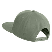 Great Salt Lake Utah Embroidered Wool Blend Snapback Cap - Grey OSFM