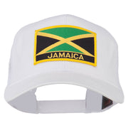 Jamaica Flag Letter Patched Mesh Back Cap