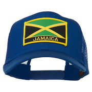 Jamaica Flag Letter Patched Mesh Back Cap