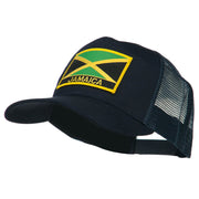 Jamaica Flag Letter Patched Mesh Back Cap