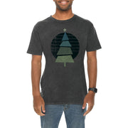 Retro Christmas Tree Graphic Design Vintage Crewneck Tee