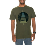 Retro Christmas Tree Graphic Design Vintage Crewneck Tee