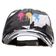 Singers Fun Embroidered Enzyme Washed Camo Cap - City OSFM