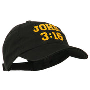 John 3:16 Embroidered Pet Spun Cap