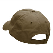 Rabbit Face Embroidered Low Profile Dyed Cotton Twill Cap