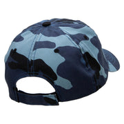 Singers Fun Embroidered Enzyme Washed Camo Cap - Sky OSFM