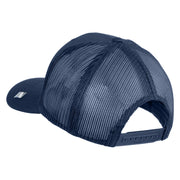 Retired US Air Force Embroidered Solid Cotton Twill Mesh Cap - Navy OSFM