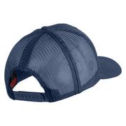Retired US Air Force Embroidered Solid Cotton Twill Mesh Cap - Navy OSFM