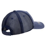 Licensed 1st Special Forces Command Veteran Embroidered Low Profile Special Cotton Mesh Cap - Navy OSFM