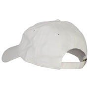 New Jersey with Map Outline Embroidered Washed Cotton Twill Cap